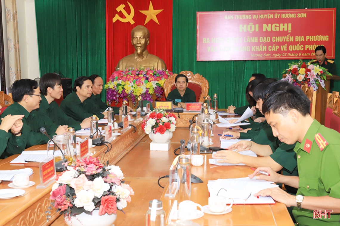 Nắm chắc quan điểm, đường lối, đảm bảo an toàn diễn tập khu vực phòng thủ huyện Hương Sơn