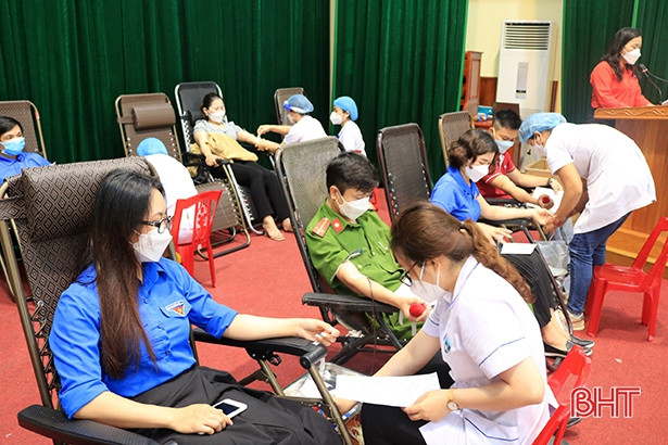 Thị xã Kỳ Anh tiếp nhận 240 đơn vị máu tình nguyện