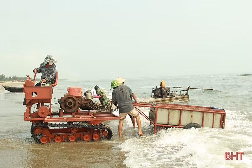 Ngư dân Nghi Xuân vào mùa đánh bắt sứa