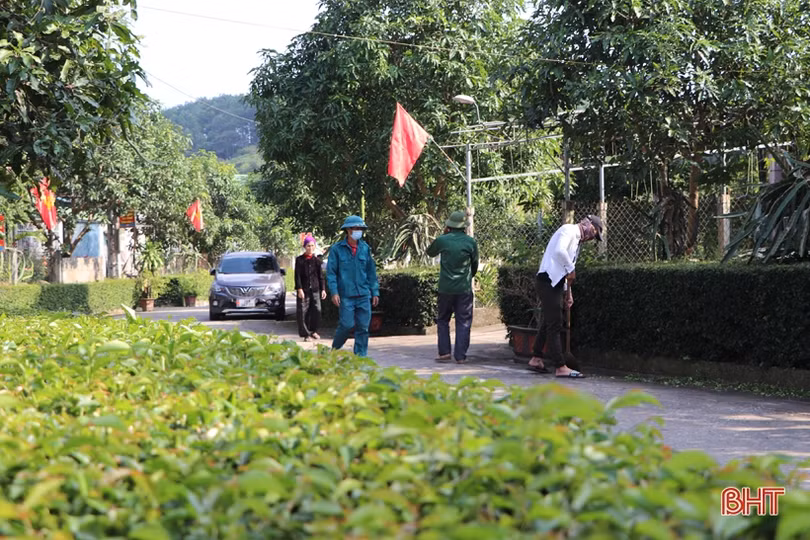 Gắn kết tình làng nghĩa xóm trong cụm dân cư sạch - đẹp - văn minh ở Vũ Quang