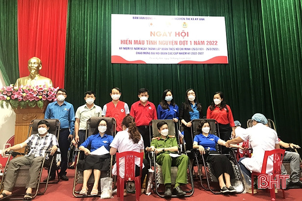 Thị xã Kỳ Anh tiếp nhận 240 đơn vị máu tình nguyện