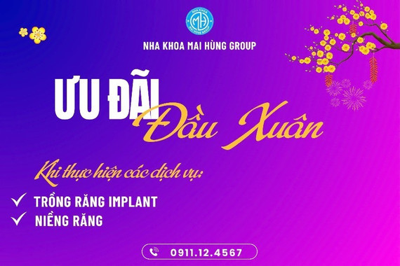 Nha khoa Mai Hùng Group dành nhiều ưu đãi hấp dẫn cho khách hàng có thẻ BHYT