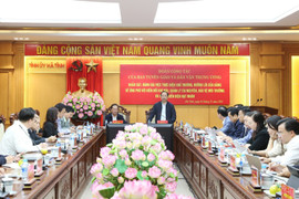 Lãnh đạo Hà Tĩnh làm việc với đoàn công tác Ban Tuyên giáo và Dân vận Trung ương