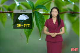Dự báo thời tiết Hà Tĩnh ngày 27/7: Toàn tỉnh mưa rào rải rác, có nơi có dông