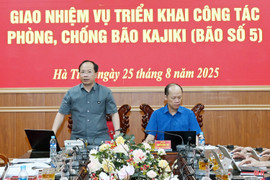 Bí thư Tỉnh ủy họp trực tuyến với các xã, phường về tình hình ứng phó bão số 5