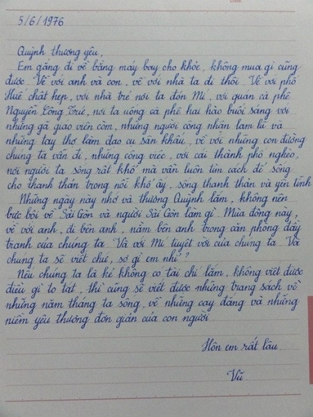 Bản gốc bức thư "Sao chép" khi chưa xử lý hình ảnh