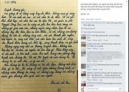 Bức thư chép tay đang gây nhiều tranh cãi