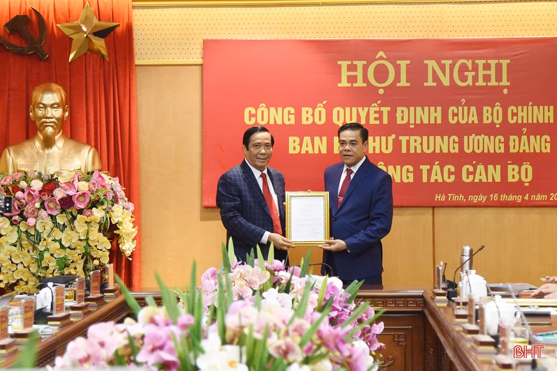 Điều động, chỉ định đồng chí Võ Trọng Hải giữ chức Phó Bí thư Tỉnh ủy Hà Tĩnh