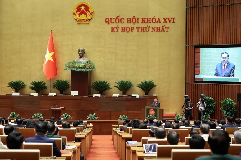 Phiên khai mạc kỳ họp thứ Nhất, Quốc hội khoá XVI - Ảnh: VGP/Nhật Bắc