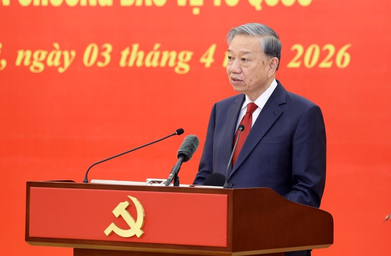 Tổng Bí thư Tô Lâm phát biểu tại buổi lễ - Ảnh: VGP/Đức Tuân