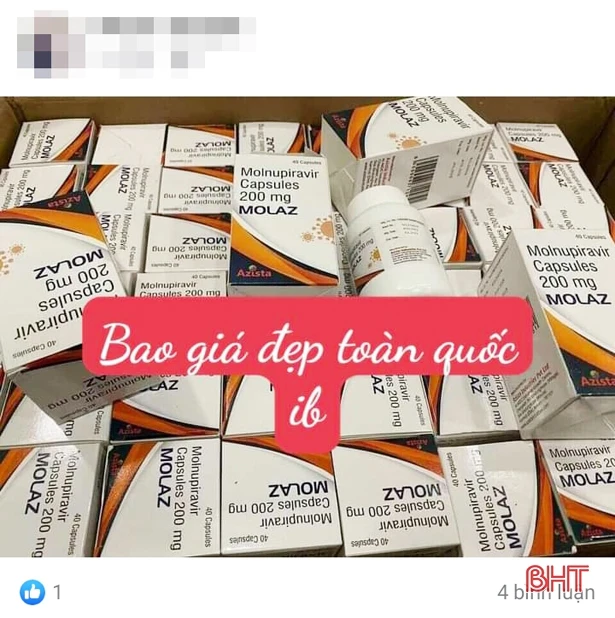 Hà Tĩnh: Không bán thuốc có chứa hoạt chất Molnupiravir cho người dân khi không có đơn thuốc