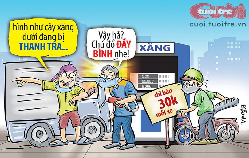 Dùng mẹo đổ xăng đầy bình