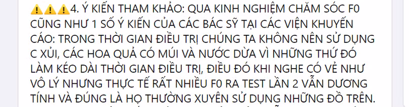 Tin đồn uống vitamin C, nước dừa làm bệnh COVID lâu khỏi có đúng không?