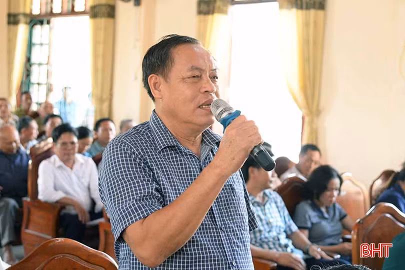 Cử tri Trần Cao Hoàng - thôn Yên Xuân ( xã Xuân Lộc) mong muốn sớm có nhà máy nước sạch trên địa bàn để đáp ứng nhu cầu sinh hoạt của người dân.