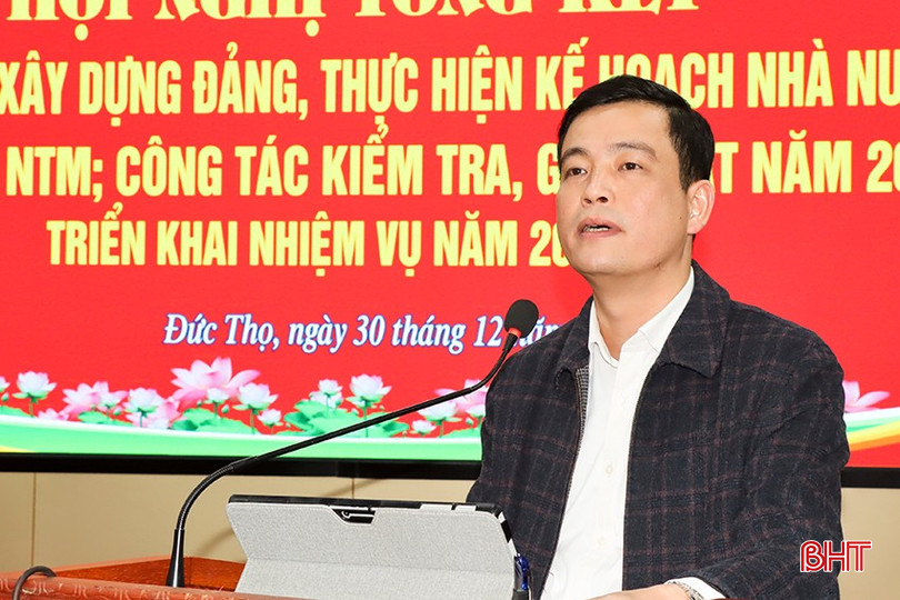 Bí thư Huyện ủy Đức Thọ Nguyễn Thành Đồng kết luận hội nghị bqbht_br_17.jpg
