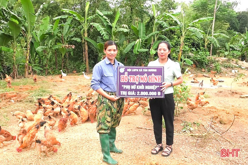 Các cấp hội phụ nữ ở Tân Hương luôn đồng hành cùng hội viên để giúp họ ổn định sinh kế, giảm nghèo bền vững và vươn lên làm giàu. 4.jpg
