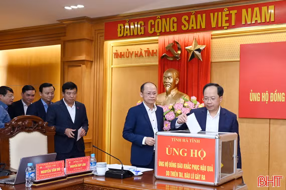 Hà Tĩnh phát động quyên góp ủng hộ đồng bào bị thiệt hại do bão, lũ