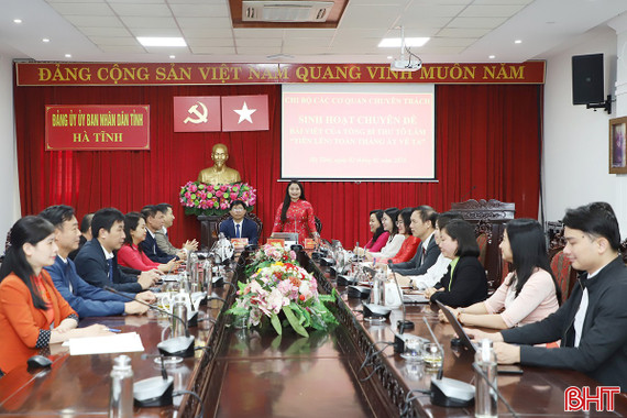 Lan tỏa tinh thần hành động từ bài viết của Tổng Bí thư Tô Lâm trong sinh hoạt chi bộ