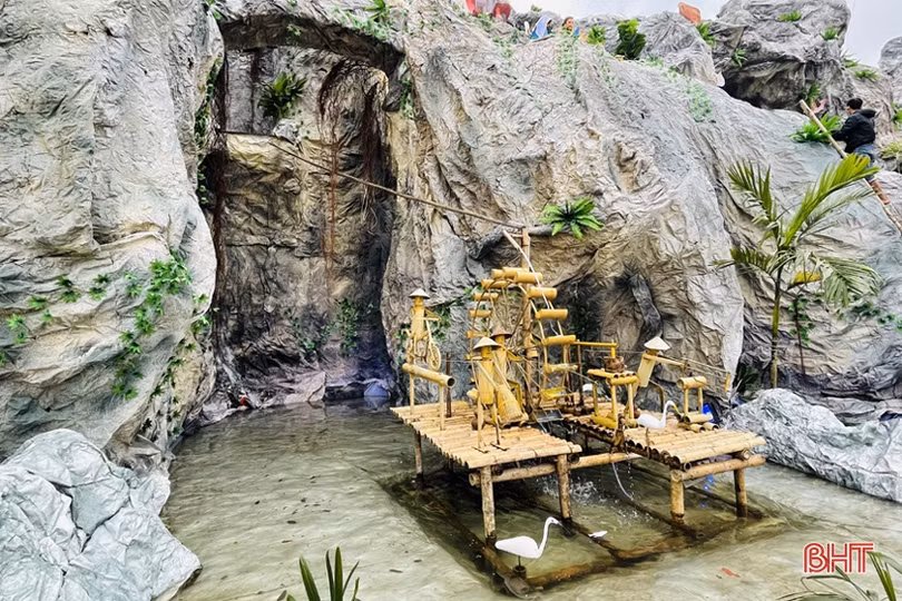 Độc đáo những hang đá Bê-lem “khổng lồ” đón Giáng sinh 2021 tại TP Hà Tĩnh