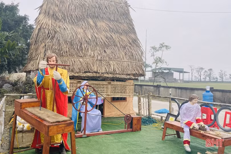 Độc đáo những hang đá Bê-lem “khổng lồ” đón Giáng sinh 2021 tại TP Hà Tĩnh