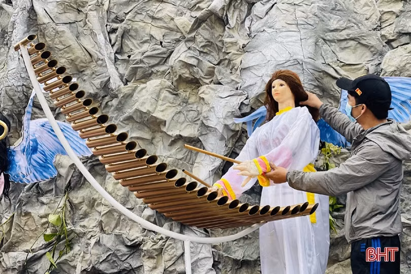 Độc đáo những hang đá Bê-lem “khổng lồ” đón Giáng sinh 2021 tại TP Hà Tĩnh