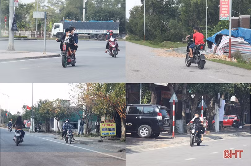 Học sinh Hà Tĩnh điều khiển xe máy điện: Hiểm họa khó lường...