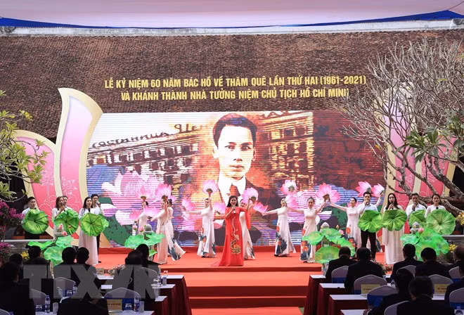 Chủ tịch nước dự Lễ kỷ niệm 60 năm ngày Bác Hồ về thăm quê hương lần thứ 2