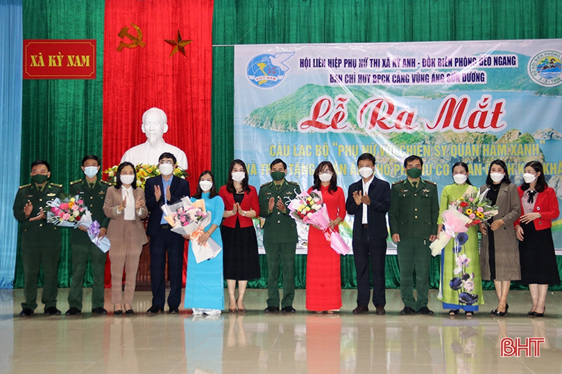 Ra mắt 2 CLB “Phụ nữ với chiến sĩ quân hàm xanh” ở TX Kỳ Anh
