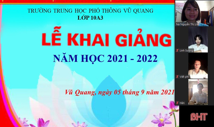 Các địa phương ở Hà Tĩnh khai giảng năm học mới 2021 - 2022 qua màn hình tivi ảnh 33 Các địa phương ở Hà Tĩnh khai giảng năm học mới 2021 - 2022 qua màn hình tivi