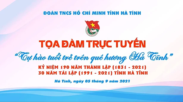 Đoàn viên thanh niên tham gia tọa đàm trực tuyến “Tự hào tuổi trẻ trên quê hương Hà Tĩnh”