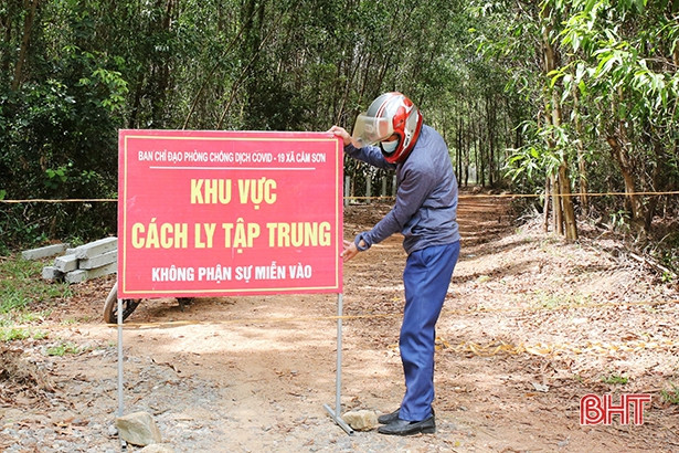 Cẩm Xuyên cách ly xã hội toàn xã Cẩm Sơn theo Chỉ thị 16/CT-TTg