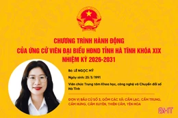 Chương trình hành động của ứng cử viên đại biểu HĐND tỉnh khóa XIX Lê Ngọc Mỹ