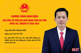 Chương trình hành động của ứng cử viên đại biểu HĐND tỉnh khóa XIX Nguyễn Trọng Hiếu