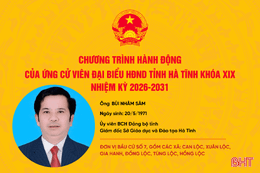 Chương trình hành động của ứng cử viên đại biểu HĐND tỉnh khoá XIX Bùi Nhân Sâm