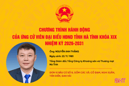 Chương trình hành động của ứng cử viên đại biểu HĐND tỉnh khóa XIX Nguyễn Anh Thắng