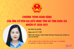Chương trình hành động của ứng cử viên đại biểu HĐND tỉnh khóa XIX Trần Thị Quyên