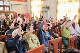 Hà Tĩnh hoàn thành lấy ý kiến cử tri nơi cư trú 