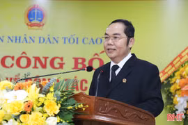 Công bố quyết định bổ nhiệm Chánh án Tòa án nhân dân tỉnh Hà Tĩnh