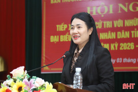 8 ứng cử viên HĐND tỉnh tiếp xúc cử tri tại xã Thạch Khê