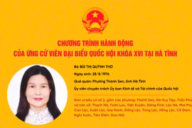 Chương trình hành động ứng cử viên ĐBQH khóa XVI Bùi Thị Quỳnh Thơ