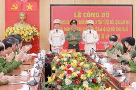 9 cán bộ từ đơn vị trực thuộc Bộ Công an nhận nhiệm vụ tại các xã biên giới Hà Tĩnh