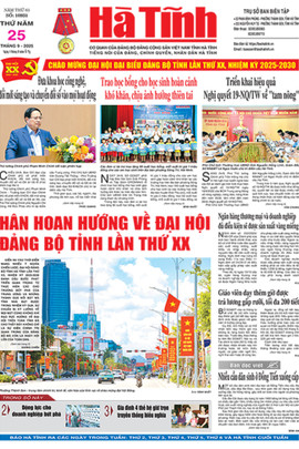 Báo in Hà Tĩnh ngày 25/9/2025