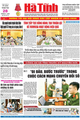 Báo in Hà Tĩnh ngày 28/5/2025