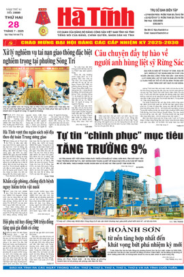 Báo in Hà Tĩnh ngày 28/7/2025