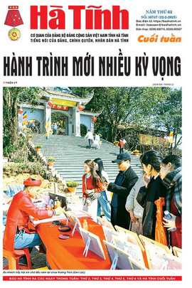 Báo in Hà Tĩnh cuối tuần ngày 22/2/2025