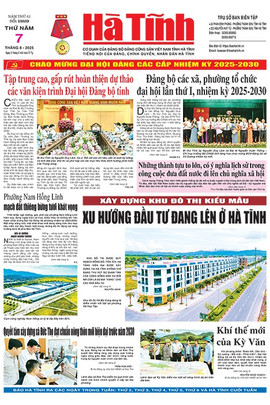 Báo in Hà Tĩnh ngày 7/8/2025