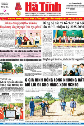 Báo in Hà Tĩnh ngày 5/8/2025