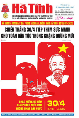 Báo in Hà Tĩnh số đặc biệt ngày 30-4