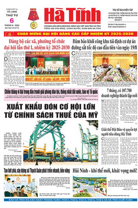 Báo in Hà Tĩnh ngày 6/8/2025