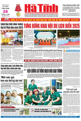 Báo in Hà Tĩnh ngày 28/4/2025
